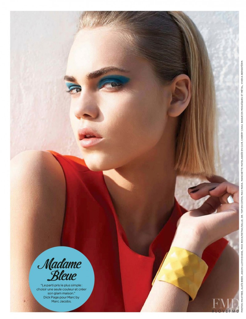 Line Brems featured in Beauté, May 2014