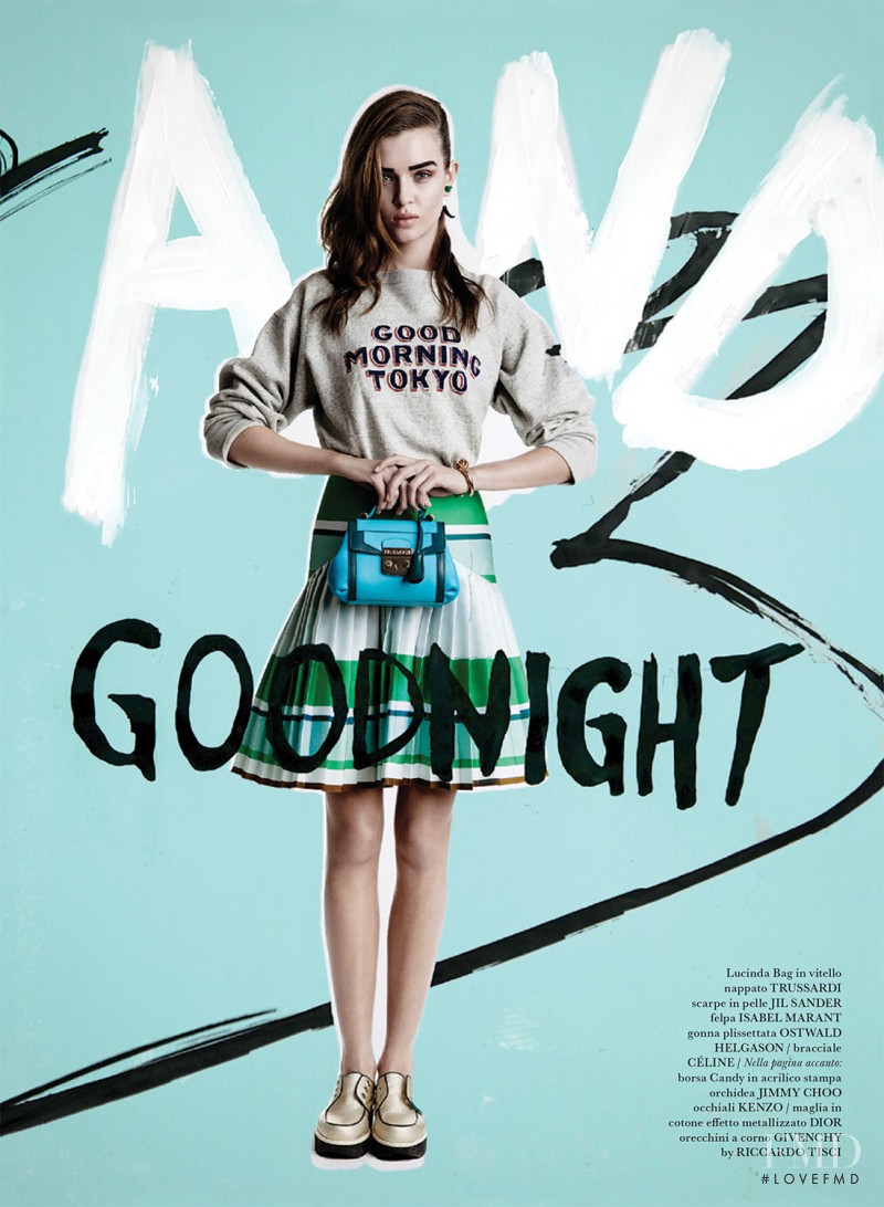 Josephine Skriver featured in Graffiti And Goodnight, April 2014