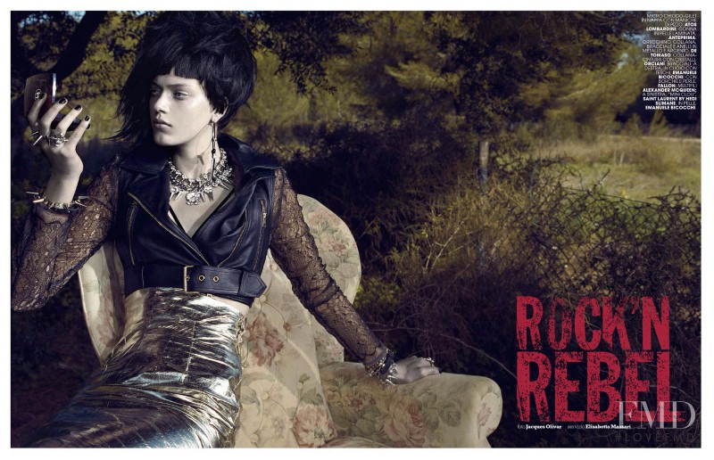 Tess Hellfeuer featured in Rock\'N Rebel, April 2014