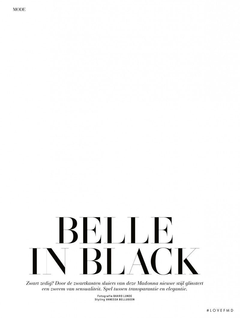 Belle In Black, April 2014