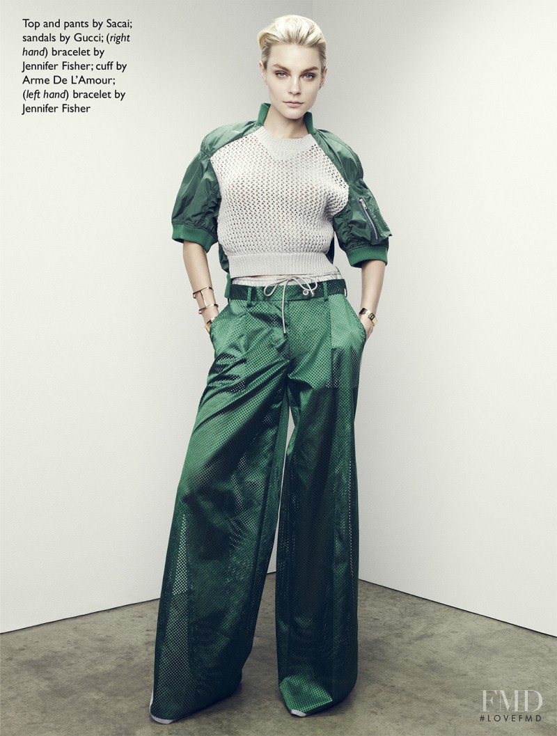 Jessica Stam featured in The Right Track, April 2014