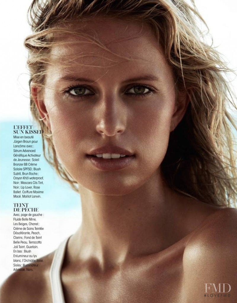 Karolina Kurkova featured in Objectif Soleil, April 2014