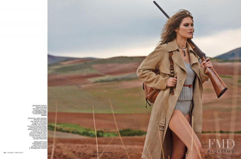 Catherine McNeil featured in Goes Hunting, May 2014