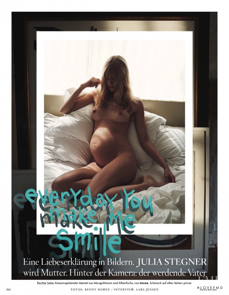 Julia Stegner featured in Everyday You Make Me Smile, May 2014