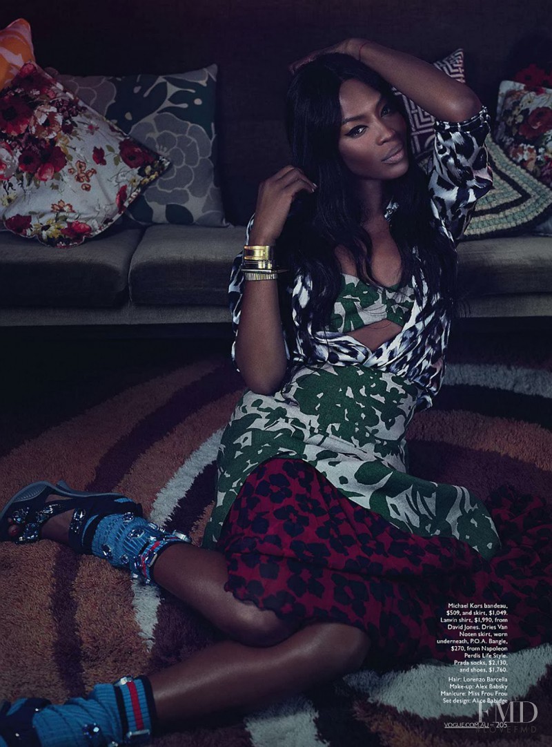 Naomi Campbell featured in Sitting Pretty, May 2014