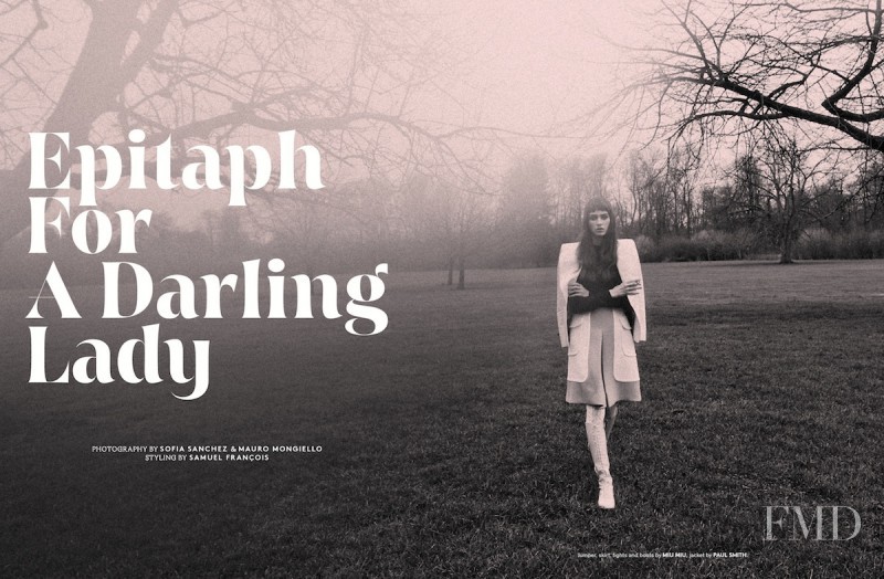 Marine Deleeuw featured in Epitaph For A Darling Lady, April 2014