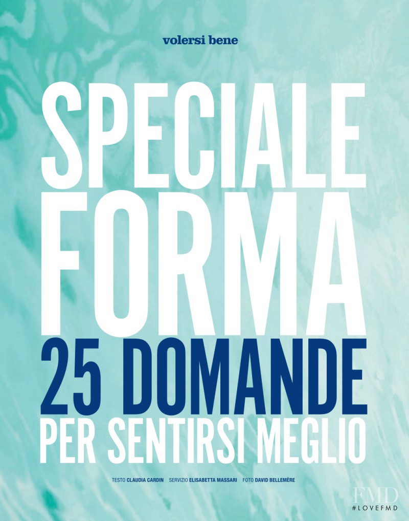 Speciale Forma 25 Domande Per Sentirsi Meglio, May 2014