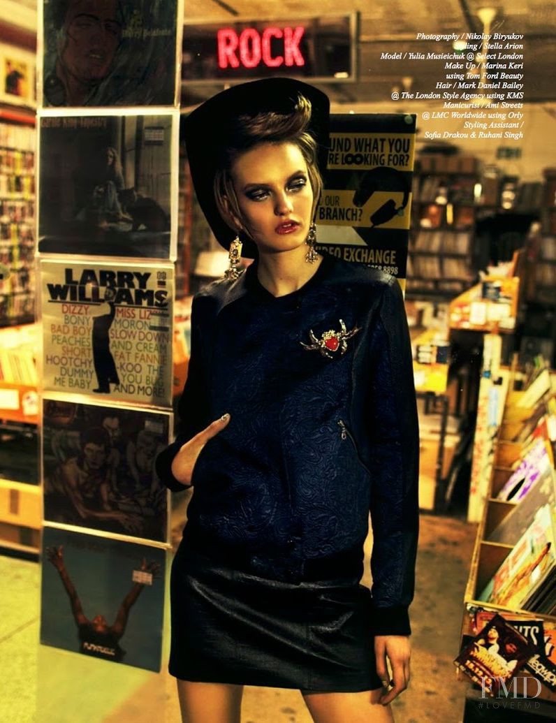 Yulia Musieichuk featured in Billard Èlectrique, May 2014