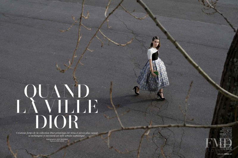 Hanna Sorheim featured in Quand La Ville Dior, April 2014