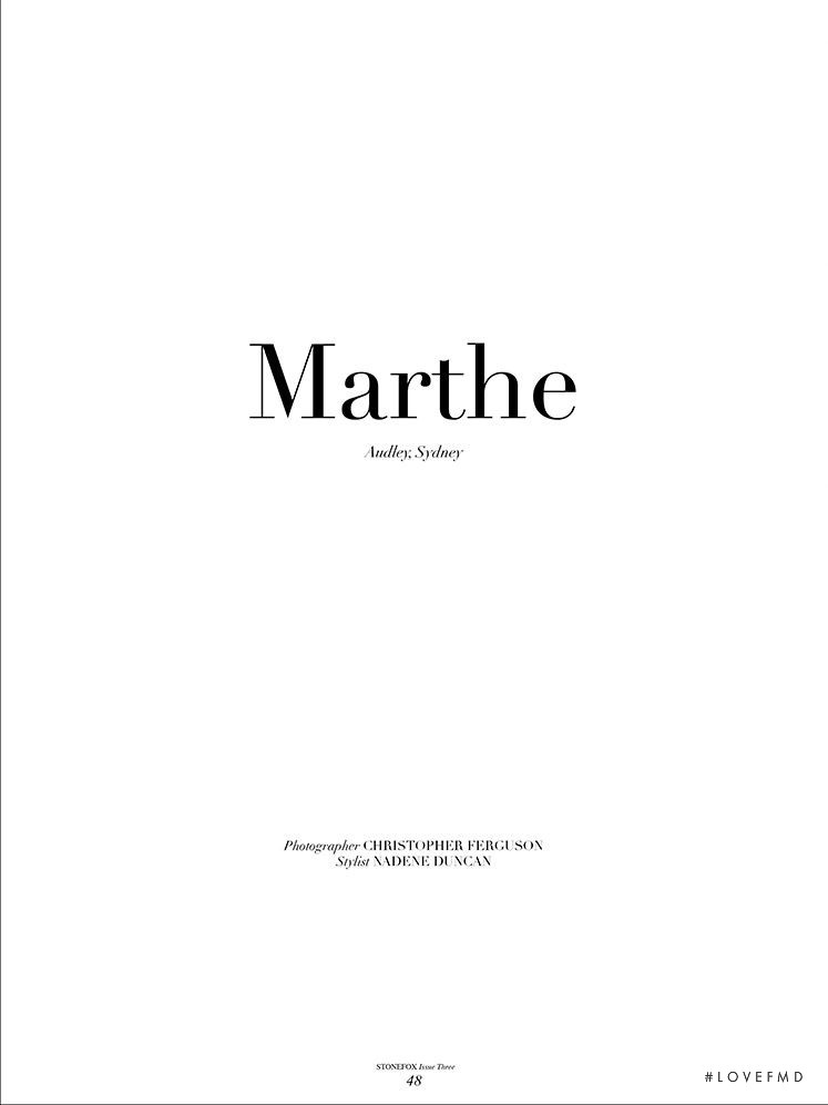 Marthe, March 2014
