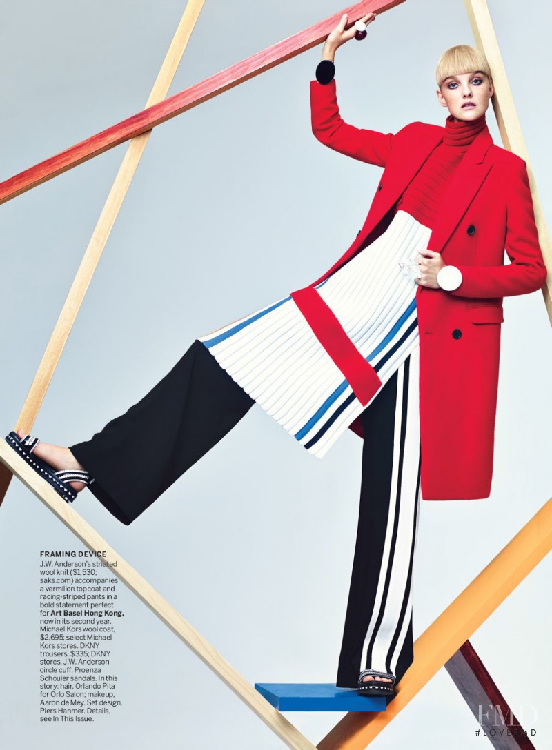 Caroline Trentini featured in Playing The Angles, May 2014