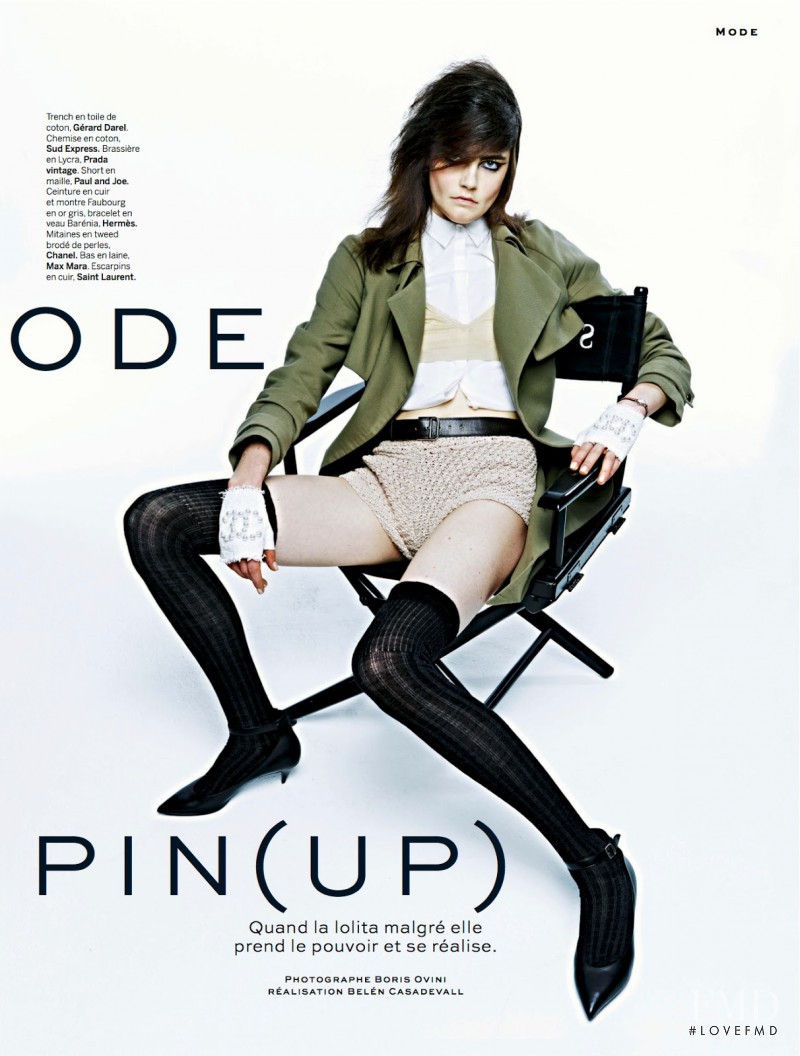 Daphne Velghe featured in Choisir Le Code Pin(up), April 2014