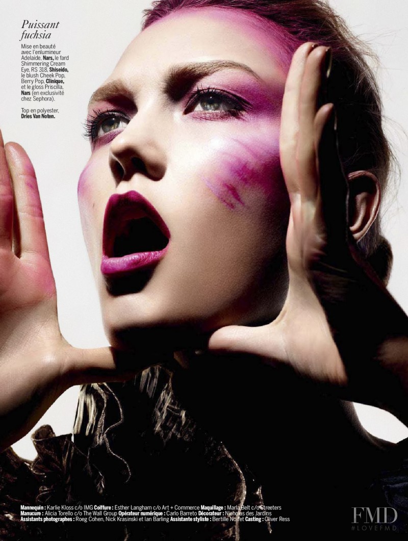 Karlie Kloss featured in Color Power, April 2014