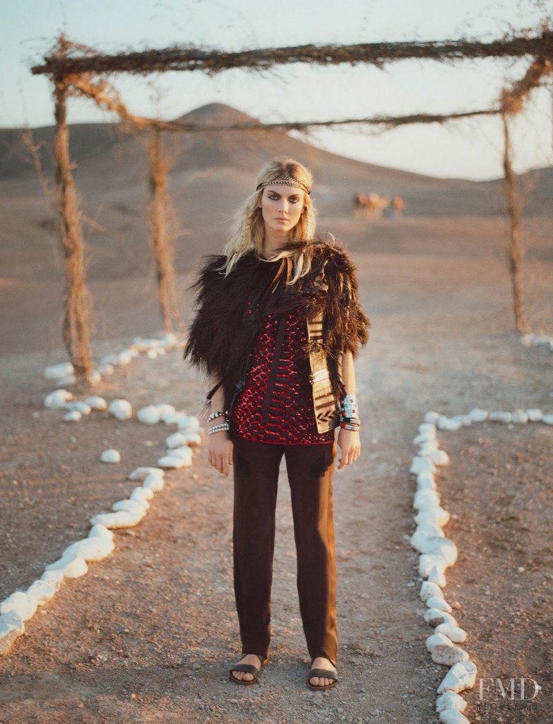 Angela Lindvall featured in Sheltering Sky, June 2014