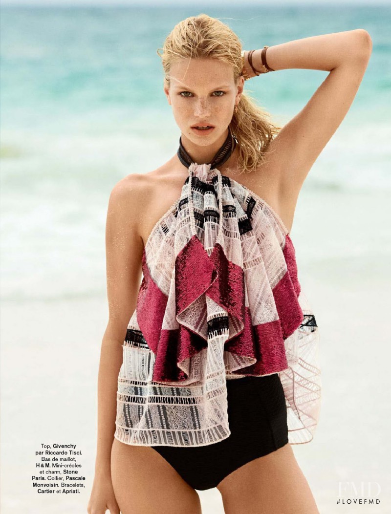 Nadine Leopold featured in Voilà L\'été, June 2014