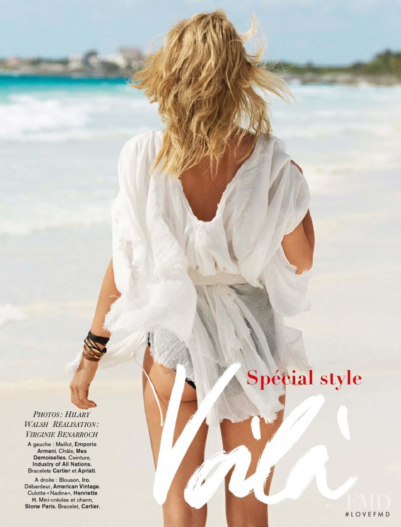 Nadine Leopold featured in Voilà L\'été, June 2014