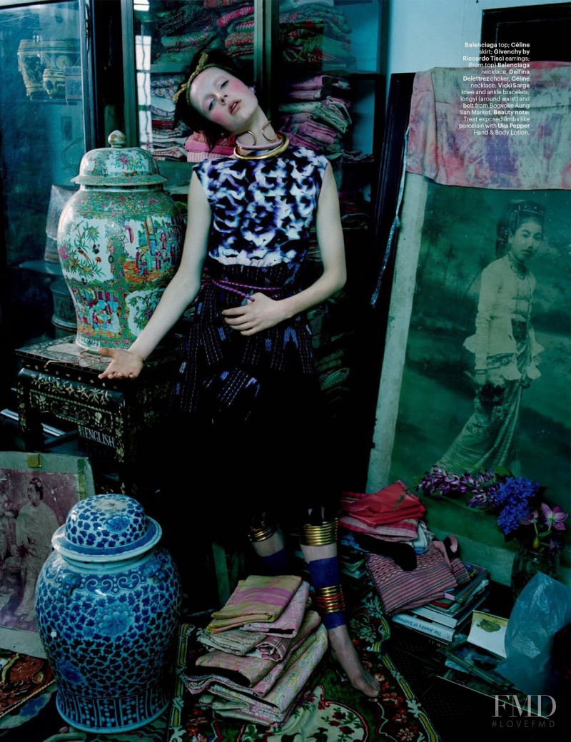 Edie Campbell featured in Gilt trip, May 2014