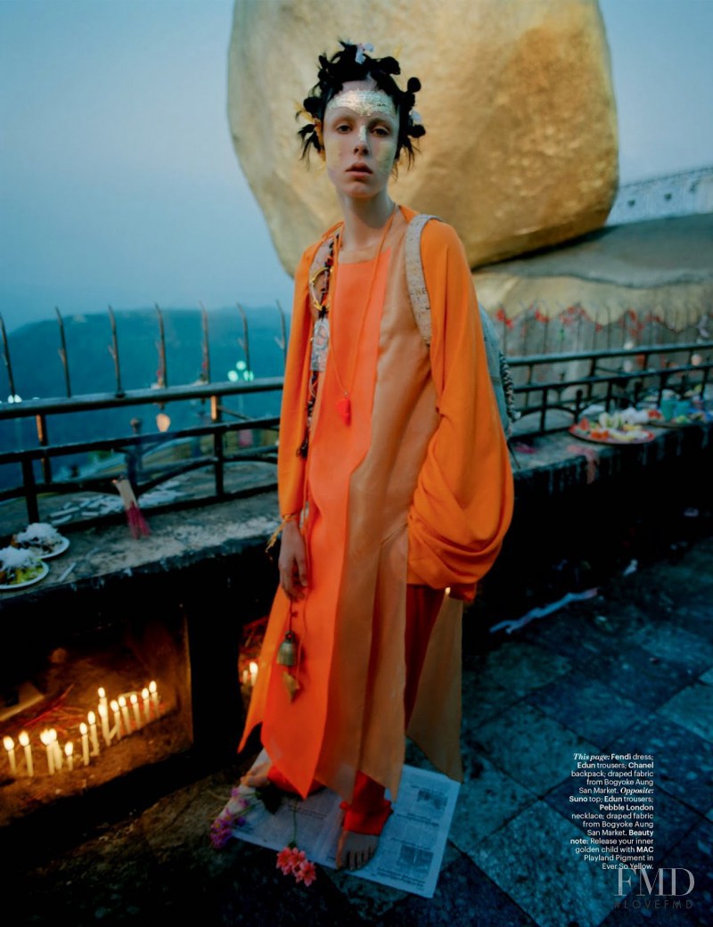 Edie Campbell featured in Gilt trip, May 2014