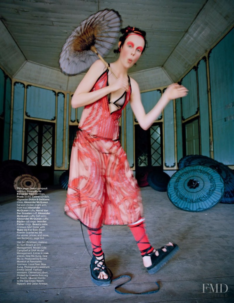 Edie Campbell featured in Gilt trip, May 2014