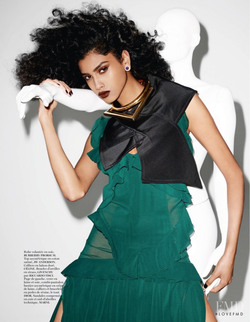 Imaan Hammam featured in Panoplie, May 2014