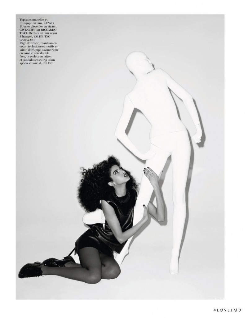 Imaan Hammam featured in Panoplie, May 2014