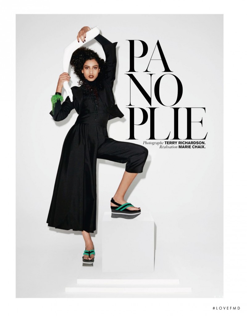 Imaan Hammam featured in Panoplie, May 2014