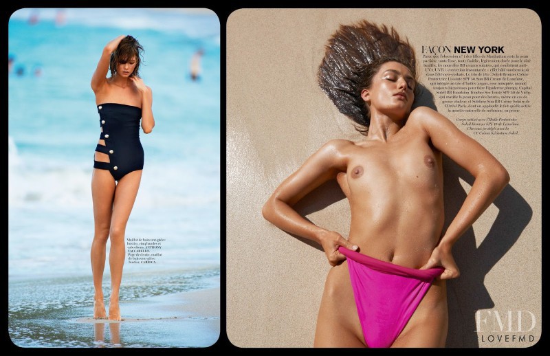 Andreea Diaconu featured in Bronzage Culturel, May 2014