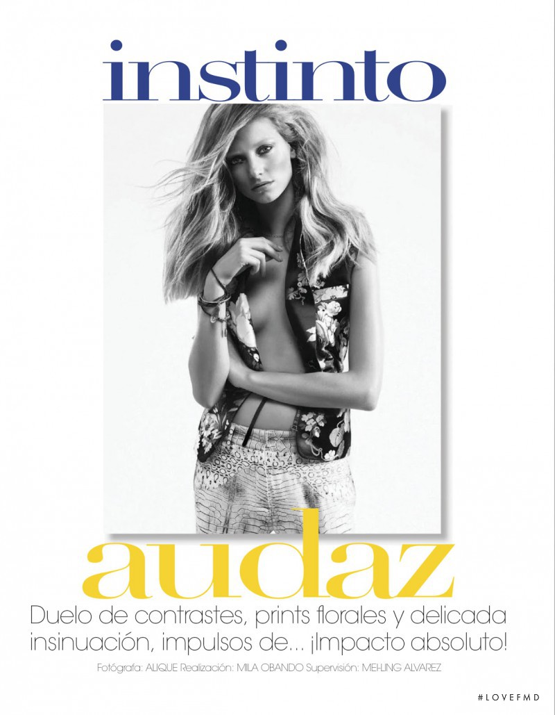 Iris van Berne featured in Instinto Audaz, May 2014