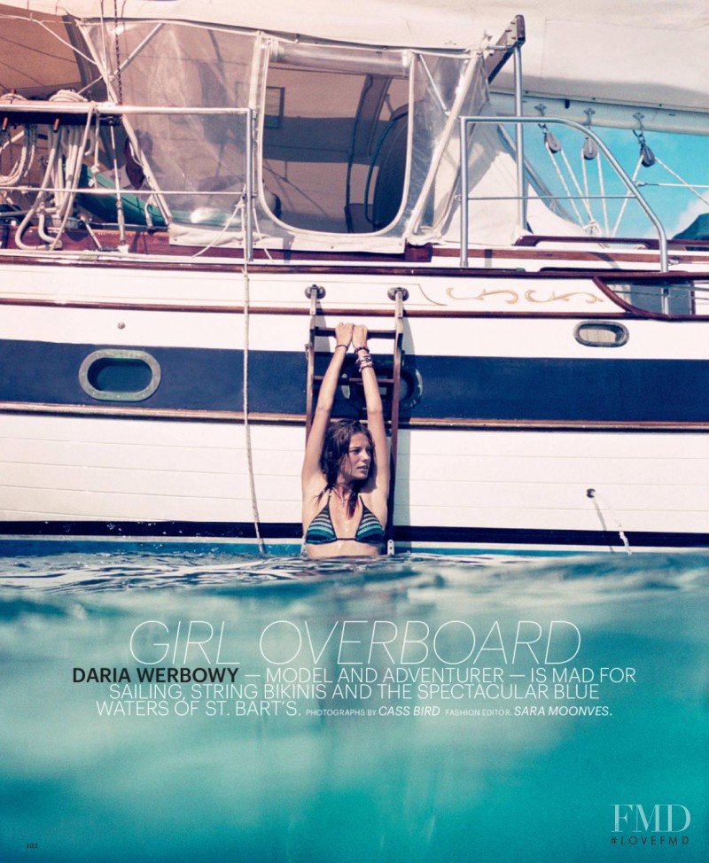 Daria Werbowy featured in Girl Overboard, May 2011