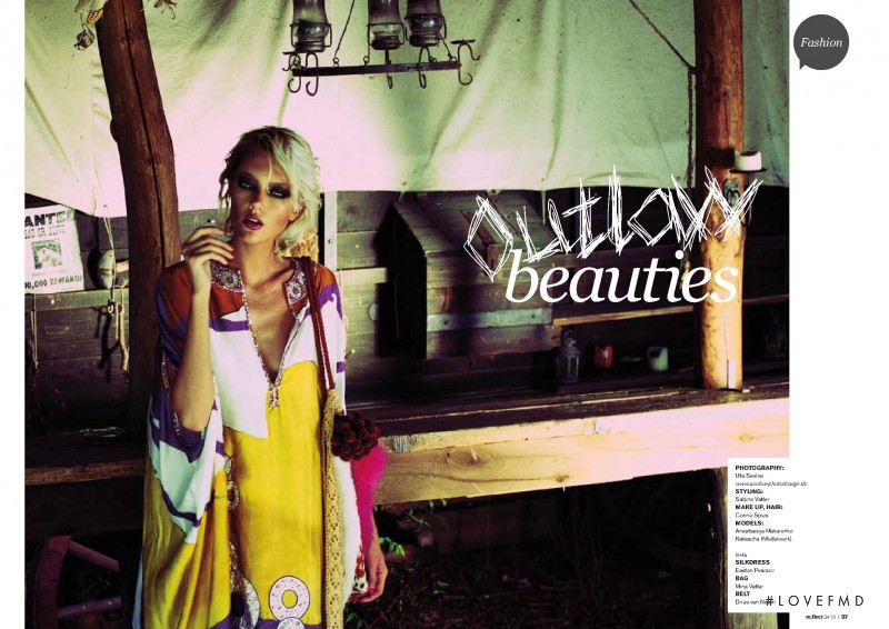 Anastassija Makarenko featured in Outlaw beauties, August 2013