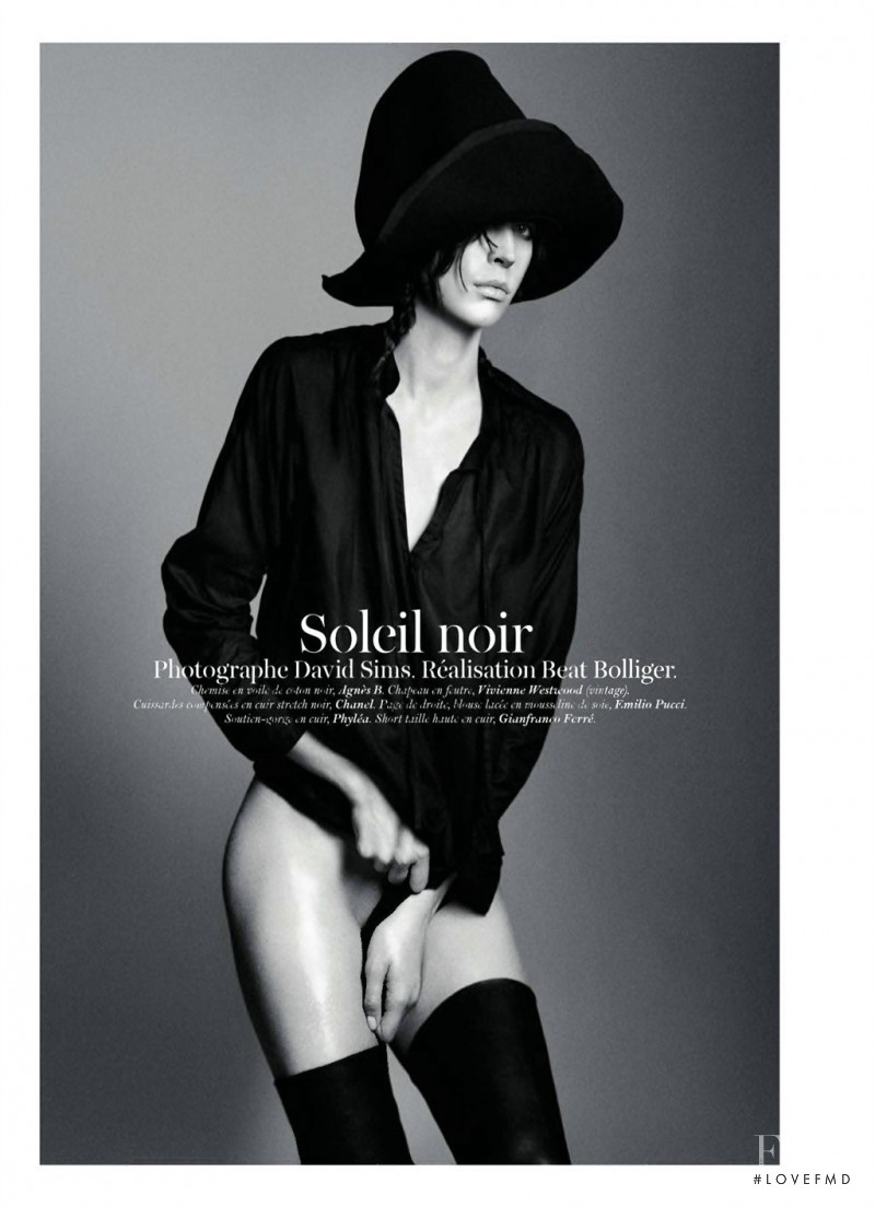 Raquel Zimmermann featured in Soleil Noir, June 2011