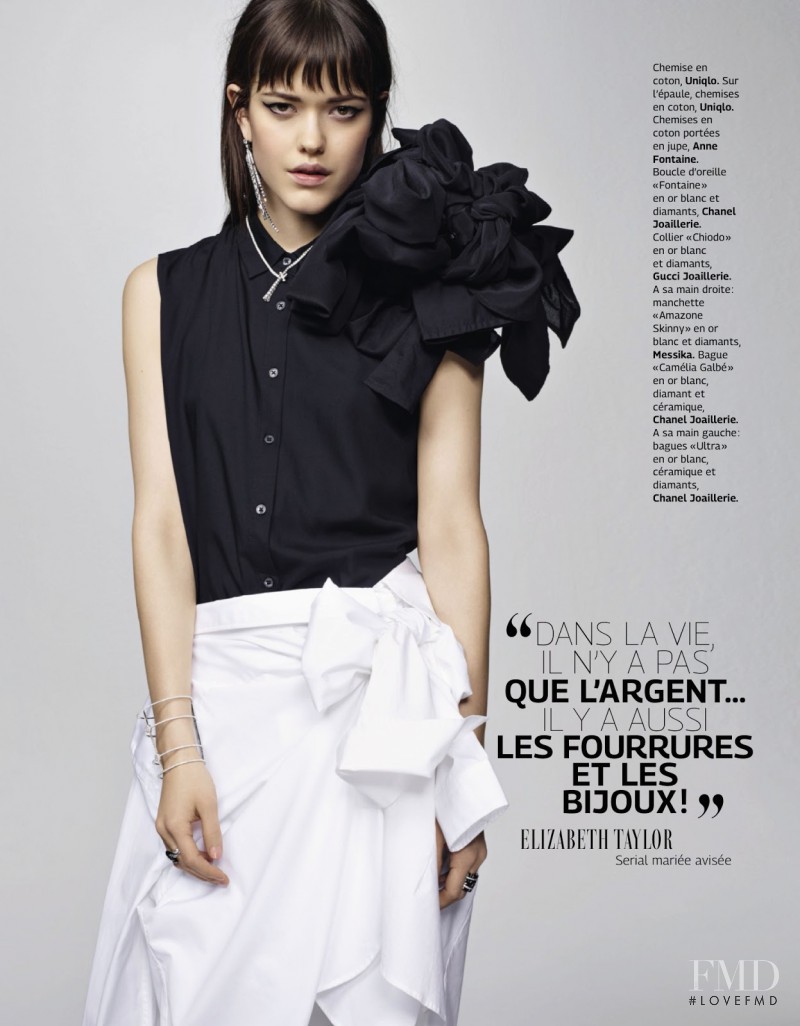 Anna Nevala featured in "Une Bague, C\'est\' Une Bague, Dix Bagues, C\'est Un Look", May 2014