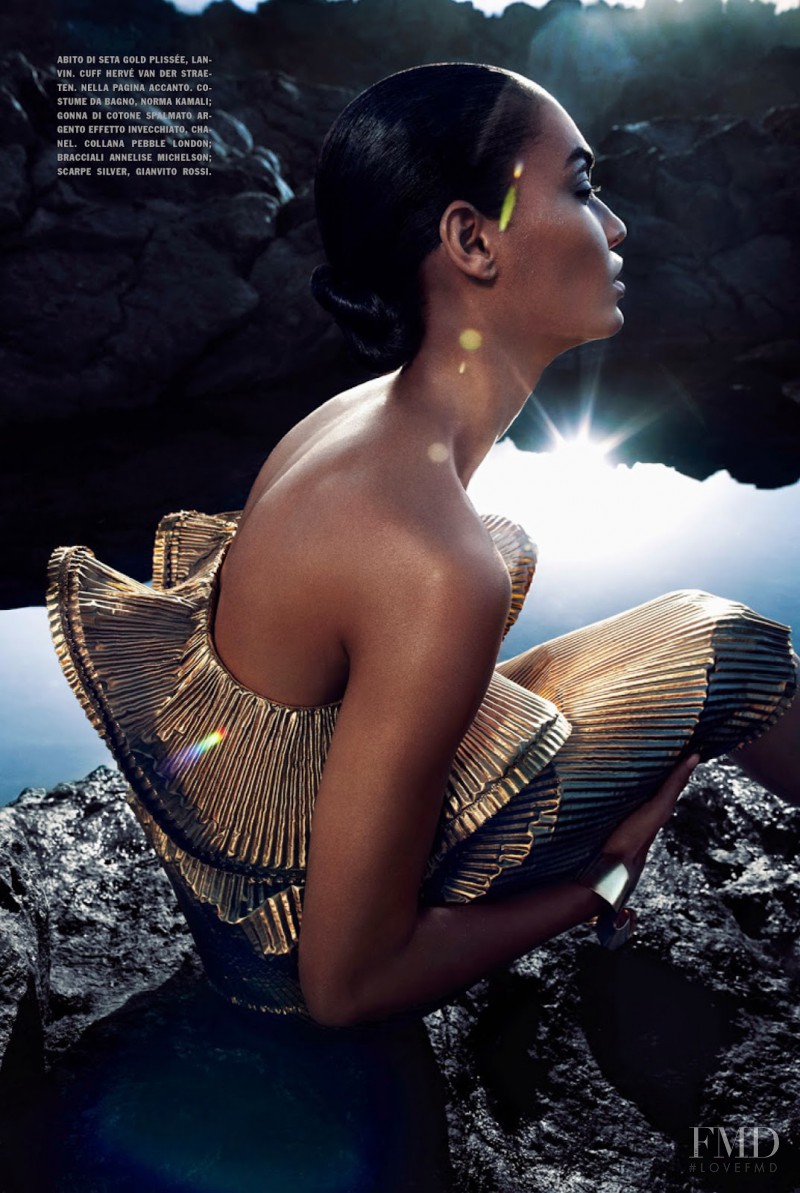 Joan Smalls featured in Shining, May 2014