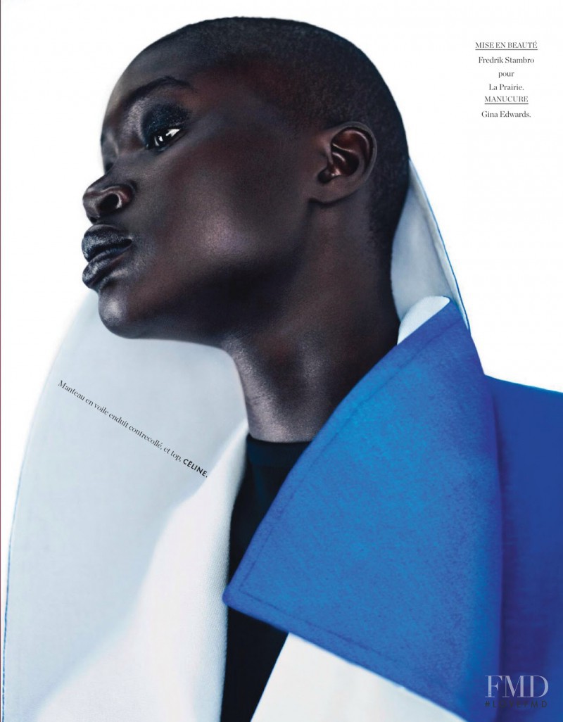 Ataui Deng featured in Grand Bleu, May 2014