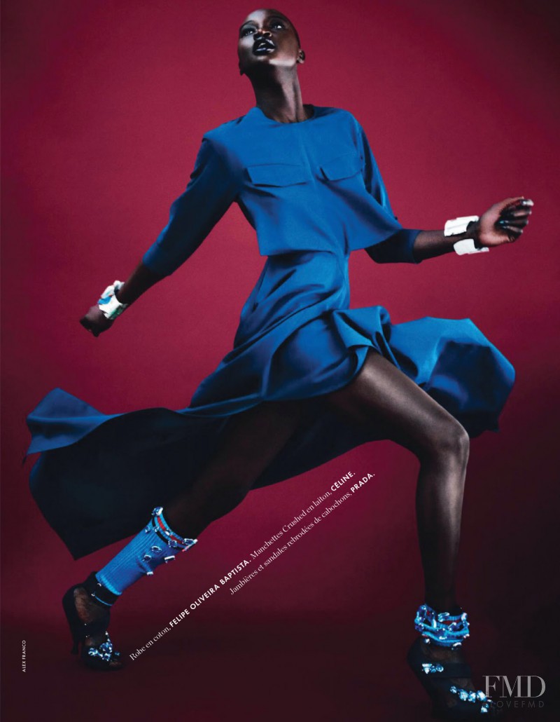 Ataui Deng featured in Grand Bleu, May 2014