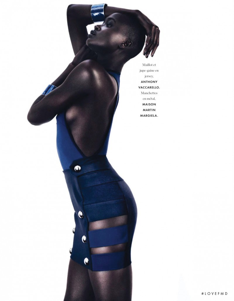 Ataui Deng featured in Grand Bleu, May 2014