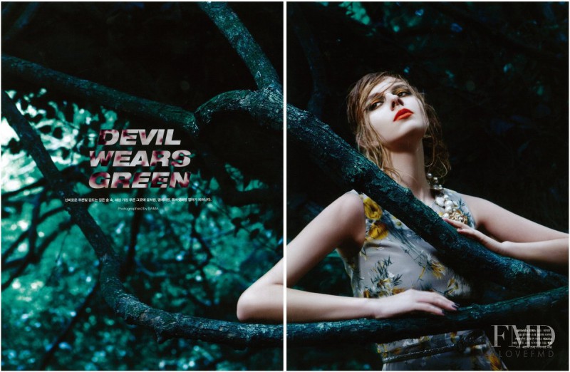 Emilia Saksman featured in Devil Wears Green, July 2011