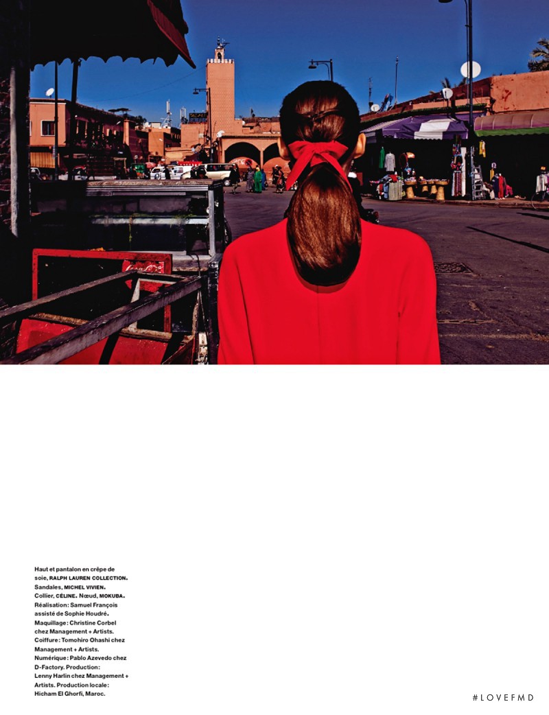 Marie Piovesan featured in Marrakech La Rouge, May 2014