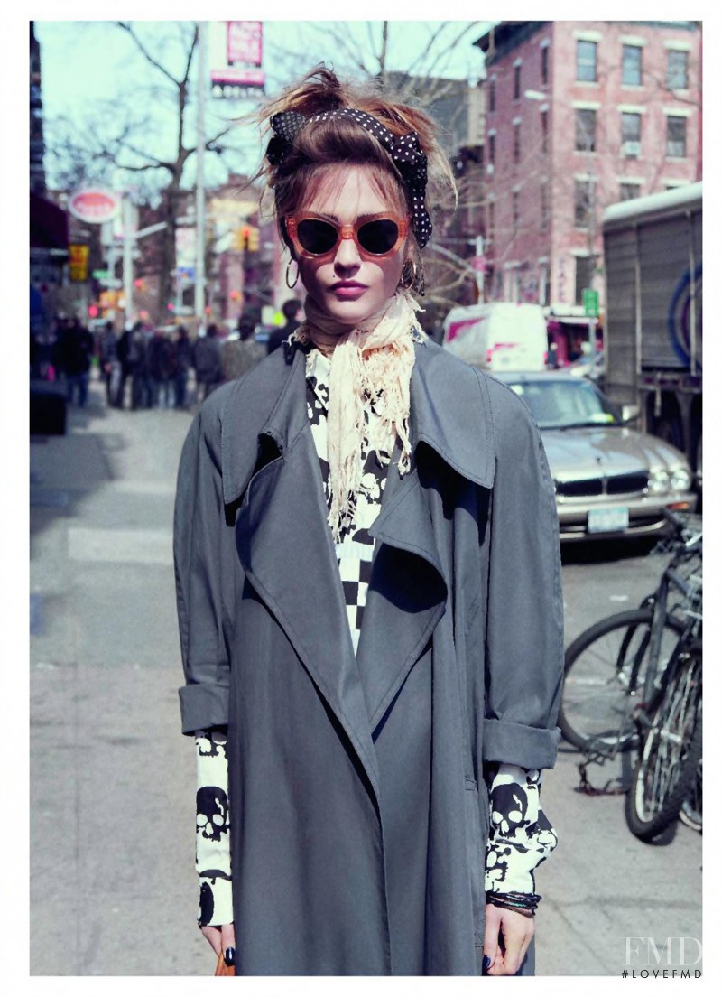 Sasha Pivovarova featured in Down Town, June 2011