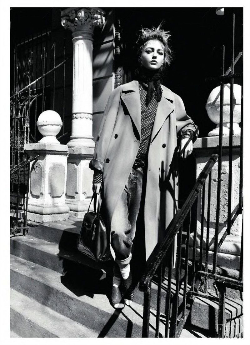 Sasha Pivovarova featured in Down Town, June 2011