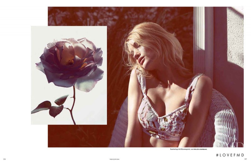 Rosie Huntington-Whiteley featured in English Rose, June 2014