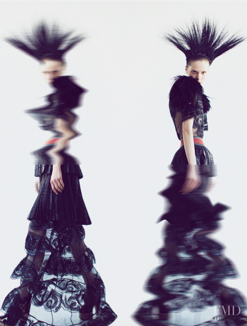 Caroline Brasch Nielsen featured in Fluid Silhouettes, May 2014