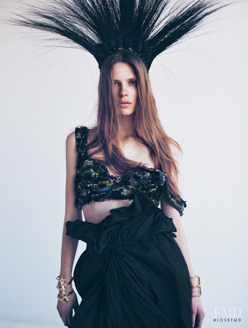 Caroline Brasch Nielsen featured in Fluid Silhouettes, May 2014