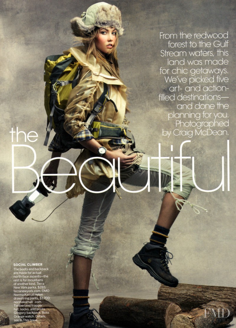 Karlie Kloss featured in America the Beautiful, June 2011