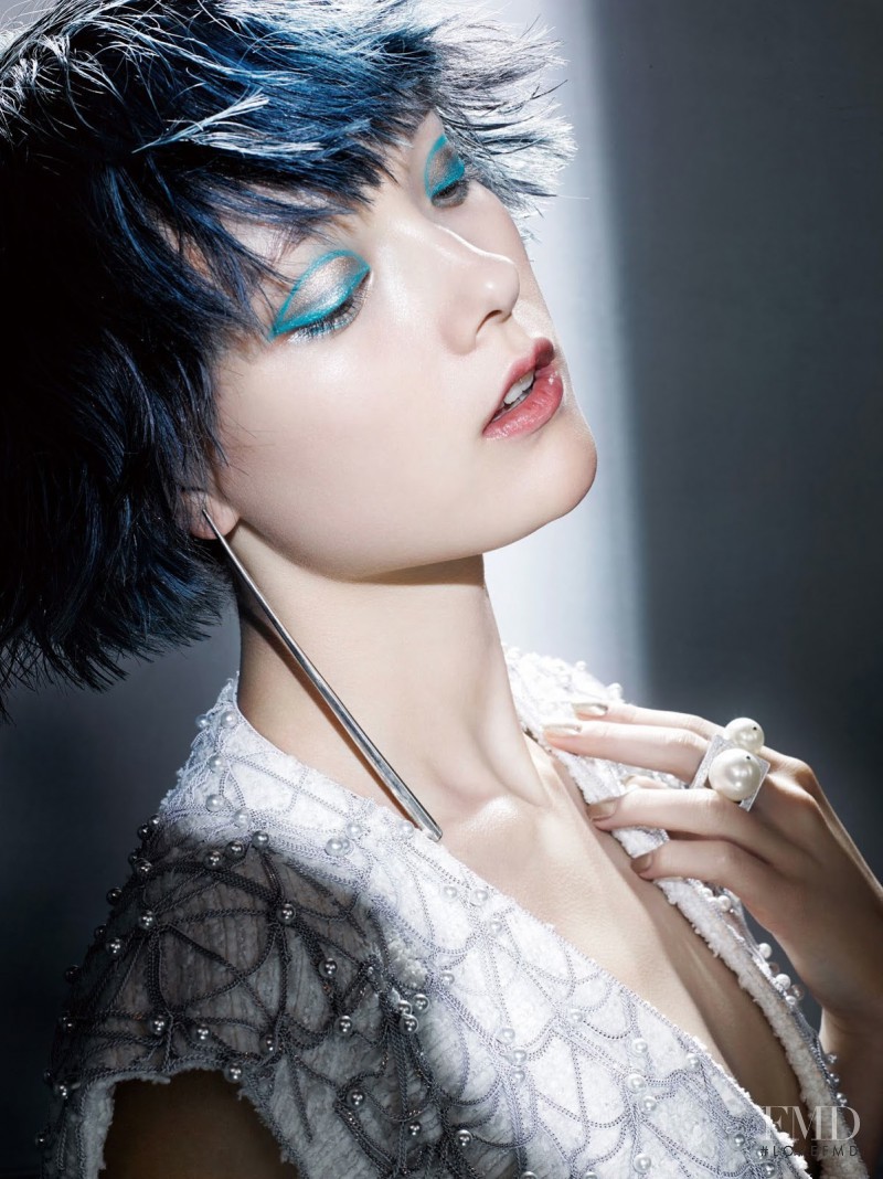 Yumi Lambert featured in Soft Metallic, June 2014