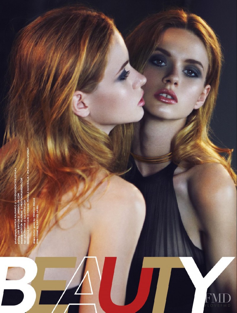 Elle Brittain featured in Beauty, May 2014