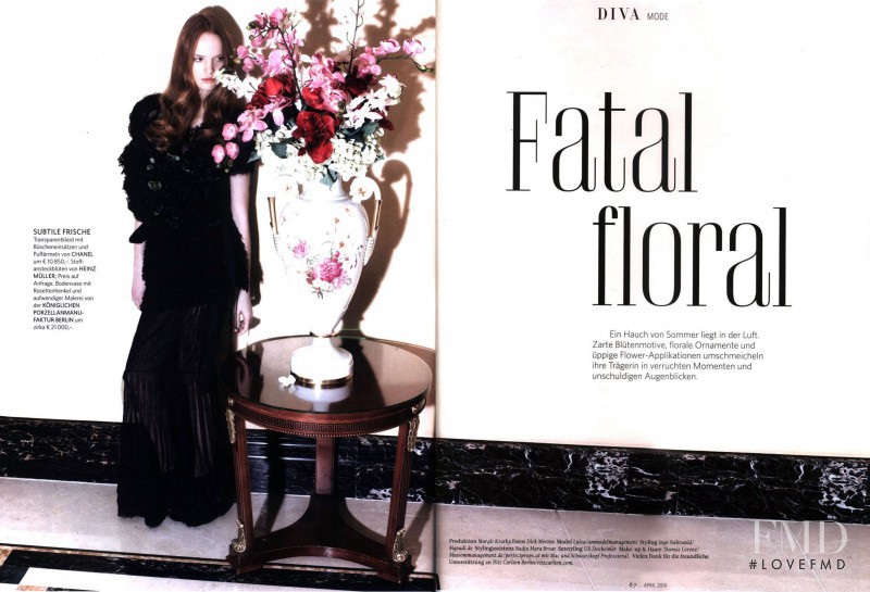 Luisa Bianchin featured in Fatal floral, April 2010