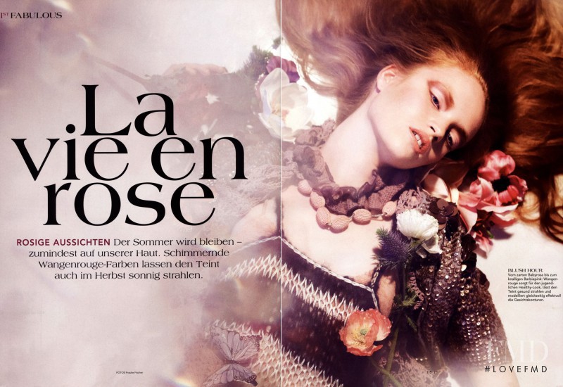 Luisa Bianchin featured in La vie en rose, September 2009