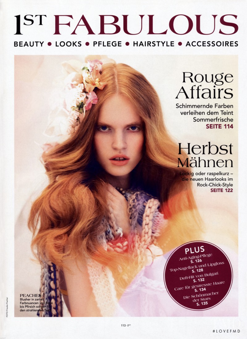 Luisa Bianchin featured in La vie en rose, September 2009