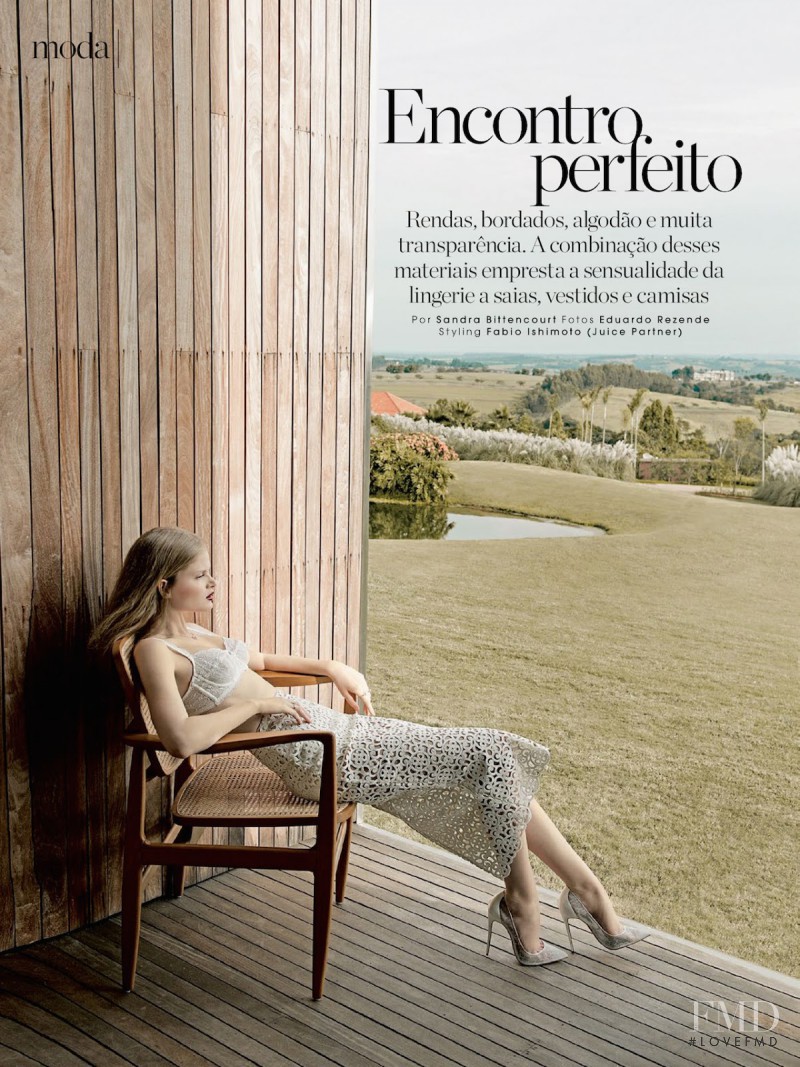 Nathalia Oliveira featured in Encontro Perfeito, June 2014